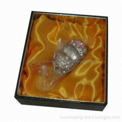 Diamond USB Flash Drive, Metal+Diamond Housing, 5-year Warranty, USB 2.0/3.0